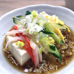 立ち呑み もりすけ - 冷したぬき豆腐（240円）