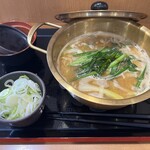 ゆで太郎 - 料理写真:もつ鍋ら〜めん+たっぷり薬味ねぎ