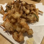 居酒屋がんこ - ホタテ小貝柱かき揚げ