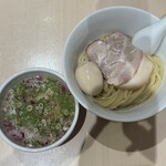 らぁ麺 まる鈴 - 料理写真:■味玉昆布水つけ麺(塩)¥1,050