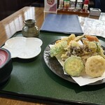 そば処 角弥 - ハーフ野菜天ぷら