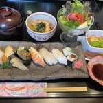 Sushi Zen - 本日いただいた寿しランチ“ひのき” これで税込1,500円