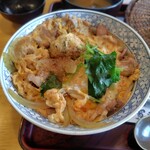 手打そば賀登利庵 - 姫かも丼アップ