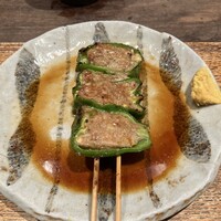 鳥茂 - ピーマン肉詰め