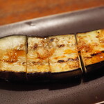 鳥扇 - 茄子の炭火焼