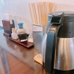 とんかつ ひろ喜 - テーブルの調味料はソース？