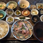 グルテンフリーおばんざい LL - 16種のグルテンフリーおばんざいセット、玄米ご飯・汁椀付