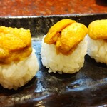 番やのすし - うに3種