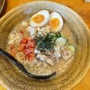 麺場 田所商店 - 冷や汁味噌ラーメンのアップ