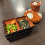 そば 荒木屋 - 割子三代そばの薬味