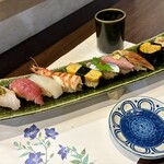 寿し肴和志 - 〆のお寿司10貫