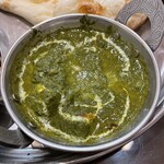 インド料理 ラソイ - お肉もコロって入ってて、ほうれん草っていうよりは野菜カレーに近かったです❤️苦味など全然なかったです！