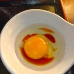 とり鉄 - 生卵 かき醤油かけ