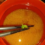 とり鉄 - 味噌汁の具材(長ネギ)