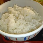 とり鉄 - ランチセットのご飯(大盛り,おかわり無料)