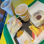 マクドナルド - 朝マック セット1 バーガー1 KOODクーポンでドリンク1