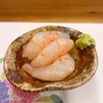 穴子料理と地酒 浅草 川井 - 本牡丹海老