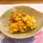 穴子料理と地酒 浅草 川井 - とうもろこしのかき揚げ