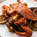 丸ごと1匹！！豪快渡り蟹のペスカトーレ