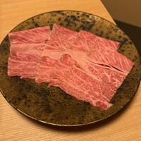 先斗町しゃぶしゃぶすき焼き きらく - (*/ω＼*)ｷｬｰ!!待ち受けにしたくなる神戸牛のリブロース！柔らかくてサシが美しい❤️