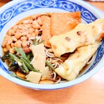 加賀 - 山菜 & ちくわ天。