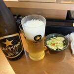 とんかつ専門店 がんばり亭 - ビール中瓶　825円