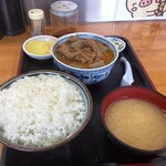 永井食堂 - モツ煮　大定食　770円