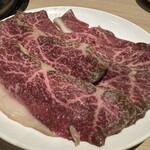 肉屋の本格焼肉 黒牛一期 - 和牛特上ロース1408円×3人前。口でとろけました。私の一番のお気に入り。