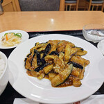 中国料理 京蘭 - 茄子と豚挽き肉甘辛炒め