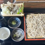 そば道場　久慈川　翁 - 舞茸天せいろ