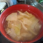 居酒屋 姫咲丸 - キャベツと大根のみそ汁