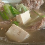 名嘉地そば - 骨汁