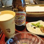 みかわ 是山居 - ビール