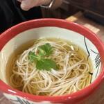 おお西 - 更科そば(冷かけ)