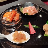 翠陽 - 特選コースの前菜盛り合わせ