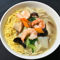 海老ときのこ入りつゆそば