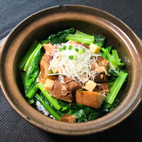 豚煮込みの土鍋御飯