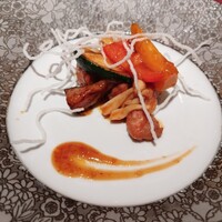 翠陽 - 豚ヒレ肉とコリンキーの炒め物