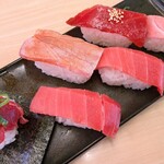 スシロー - 料理写真:天然本鮪６貫盛り¥1,200