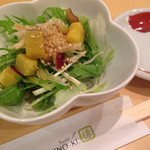 Sushi Tochinoki - 2014/10 ランチのサラダ