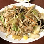 駅前泰陽楼 - 肉野菜炒め定食：850円也