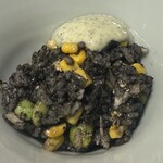 赤坂 鮨大谷 - 鮎、ゴールドラッシュ、だっちゃ豆のパエリア