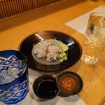 ままごとや - 鱧の焼霜の造り