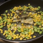 赤坂 鮨大谷 - 鮎、ゴールドラッシュ、だっちゃ豆のパエリア