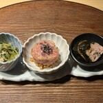 赤坂 鮨大谷 - 前菜三種