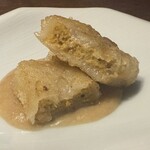 赤坂 鮨大谷 - ズワイ蟹とムール貝揚げ春巻