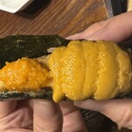 赤坂 鮨大谷 - 牡丹海老フリット、紫雲丹トマトポン酢