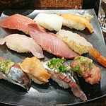 がってん寿司 - 日替わり１０貫にぎりランチ８５０円
