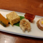 ふぐ寝太蔵 - お通し　どれも美味しっ