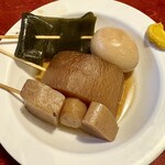 海ぼうず本店 - 静岡おでん(大根，こんにゃく，玉子，昆布)